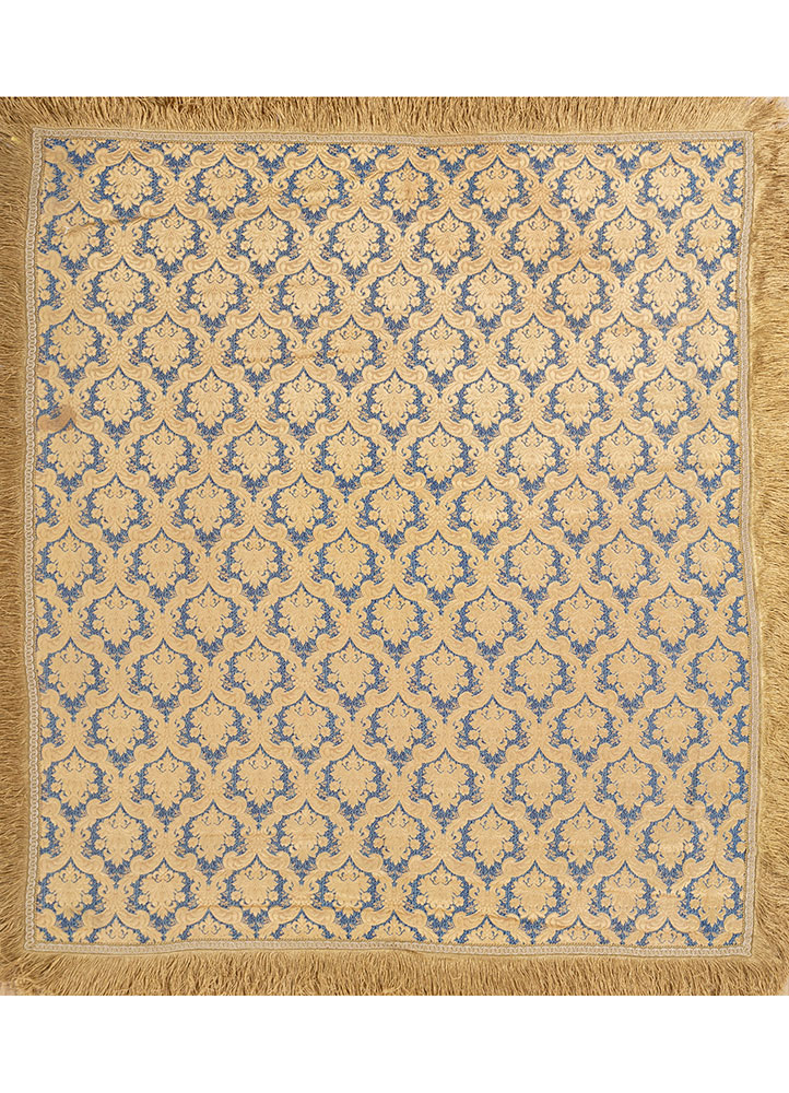 bespoke sile blue polyester hand loom Home Textile - HeadShot