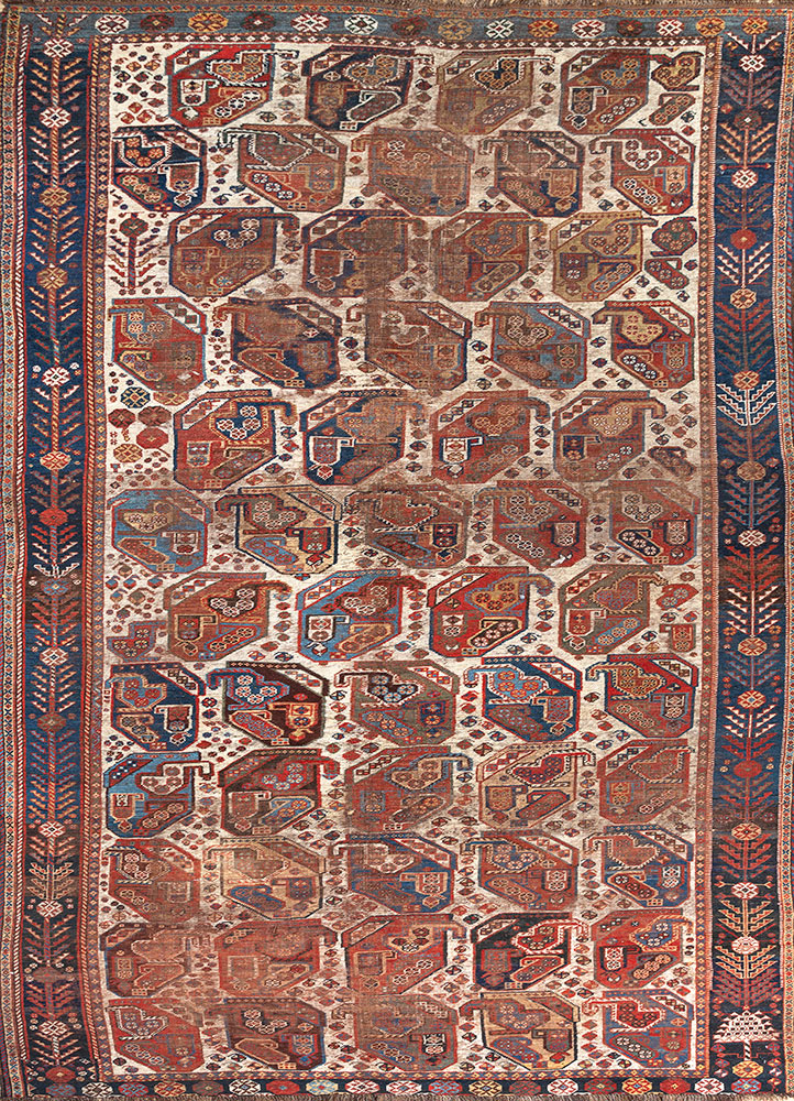 nuray ivory wool hand knotted Rug - HeadShot