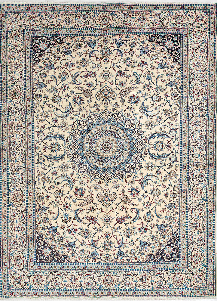aalam gold wool hand knotted Rug - HeadShot
