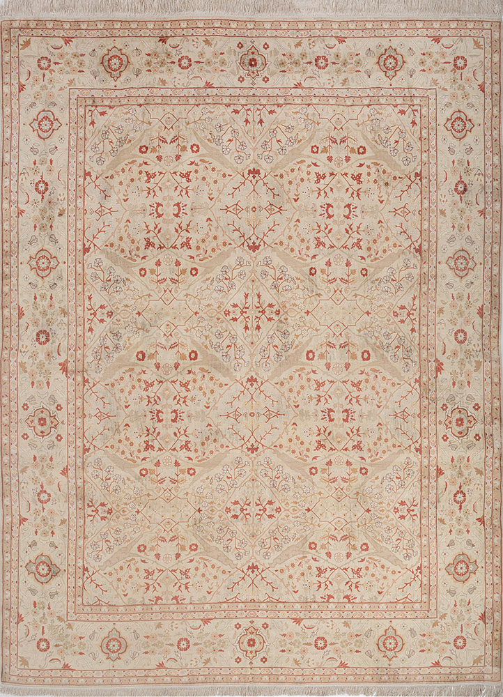 gulmarg gold silk hand knotted Rug - HeadShot