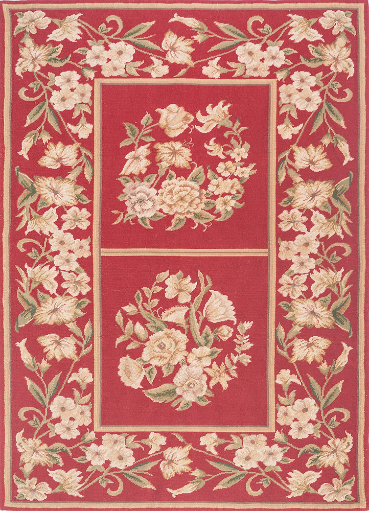 wall art red and orange wool flat weaves WALL ART & TAPESTRY - HeadShot