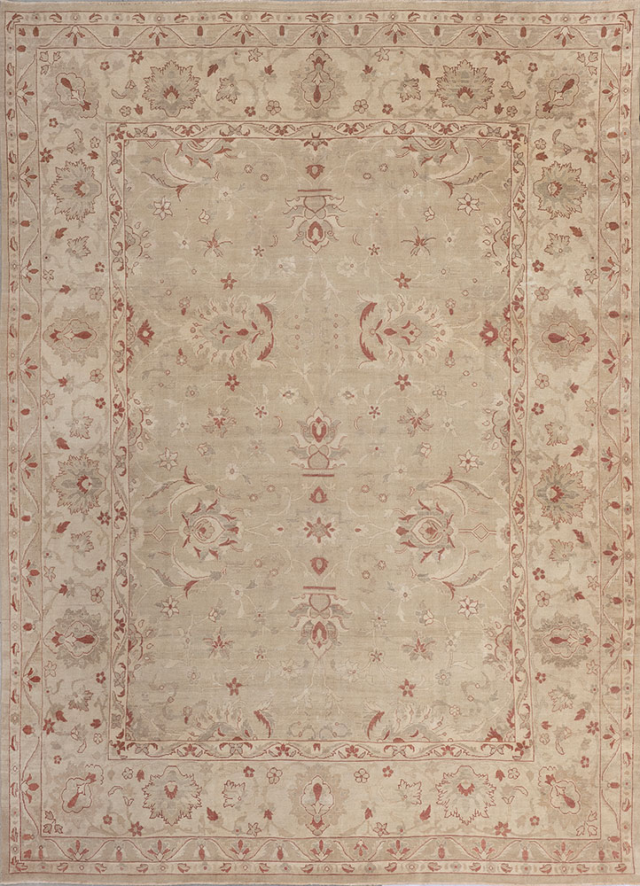 erbe gold wool hand knotted Rug - HeadShot