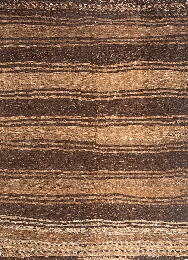 nayaab beige and brown jute and hemp flat weaves Rug - HeadShot