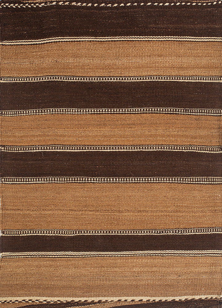 nayaab grey and black jute and hemp flat weaves Rug - HeadShot