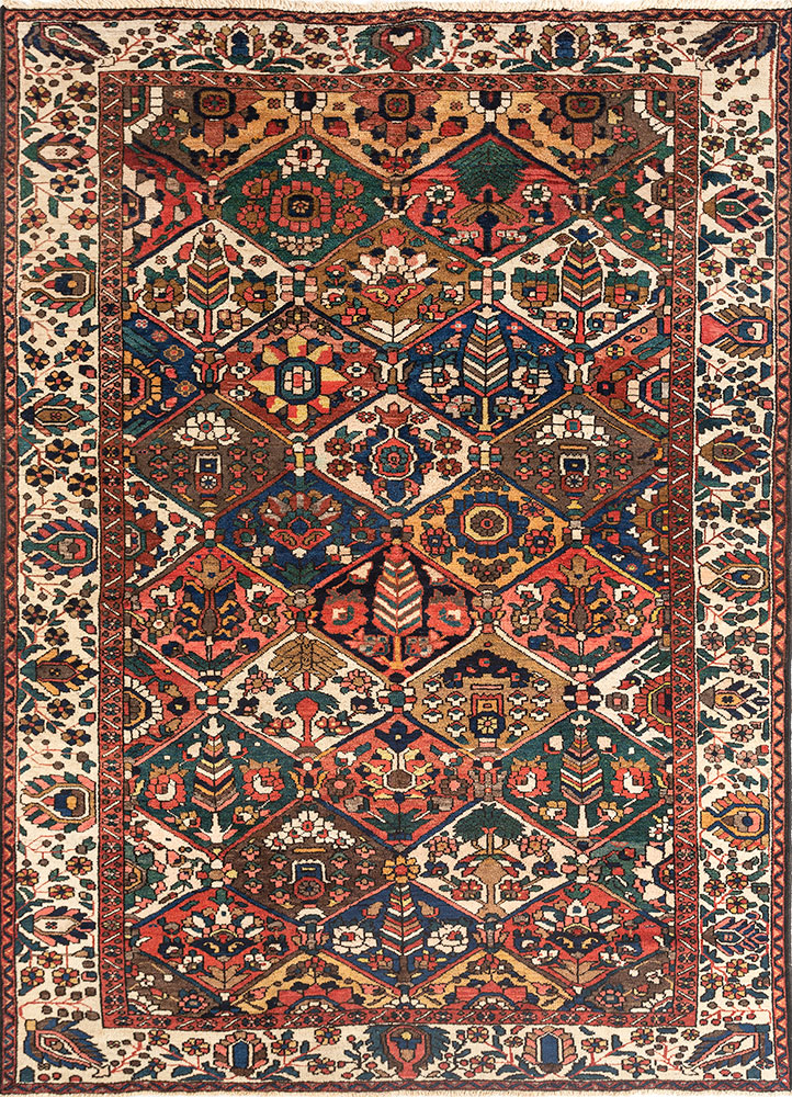 aalam pink and purple wool hand knotted Rug - HeadShot