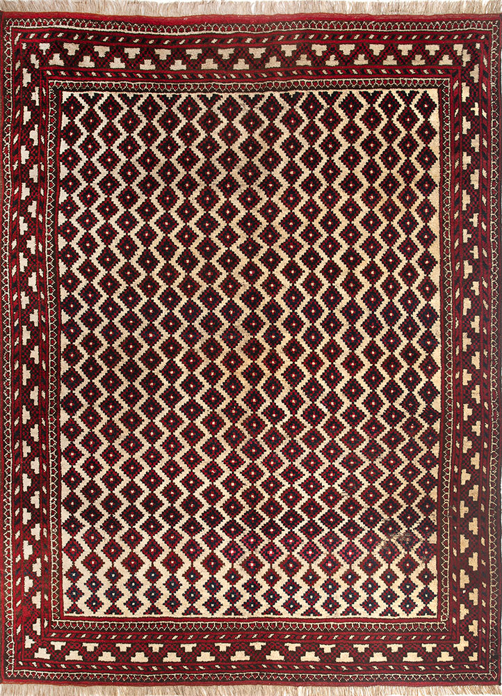 kiaan ivory wool hand knotted Rug - HeadShot