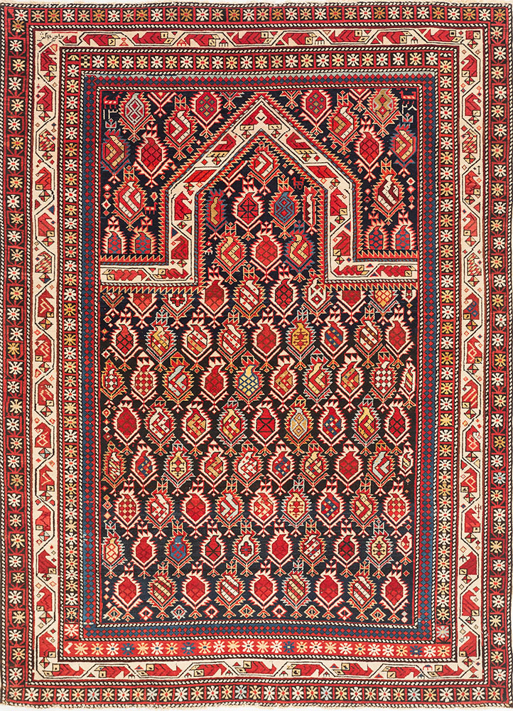 kiaan beige and brown wool hand knotted Rug - HeadShot