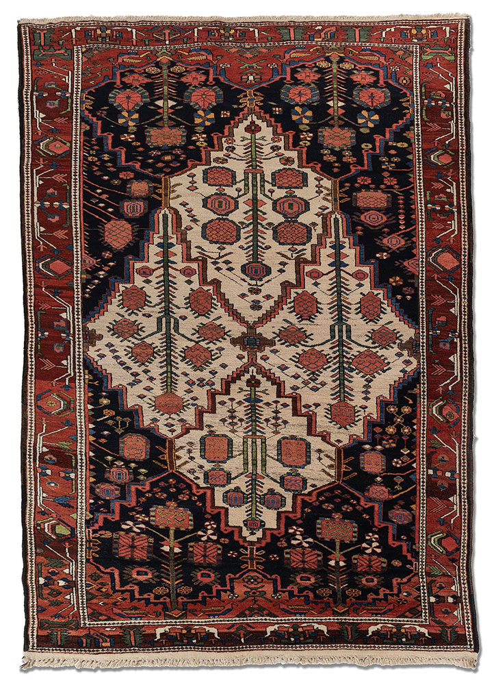 kiaan ivory wool hand knotted Rug - HeadShot