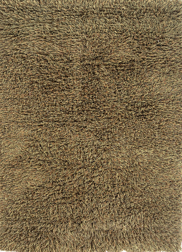 zuri green wool hand knotted Rug - HeadShot