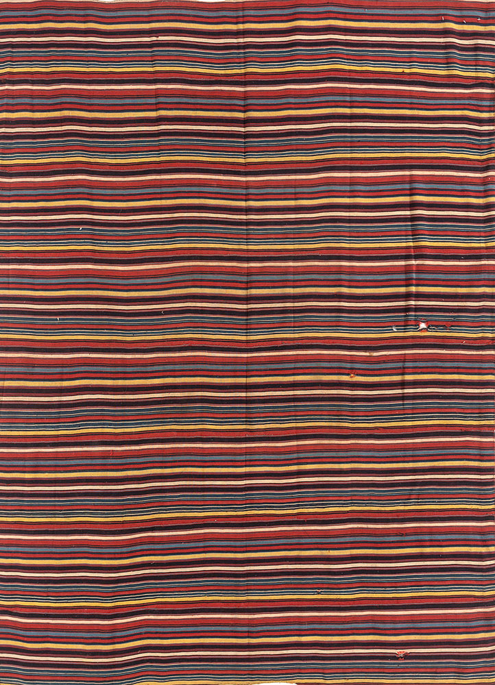 aalam red and orange wool hand loom Rug - HeadShot