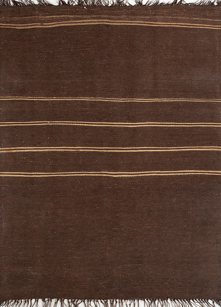 nayaab beige and brown jute and hemp flat weaves Rug - HeadShot