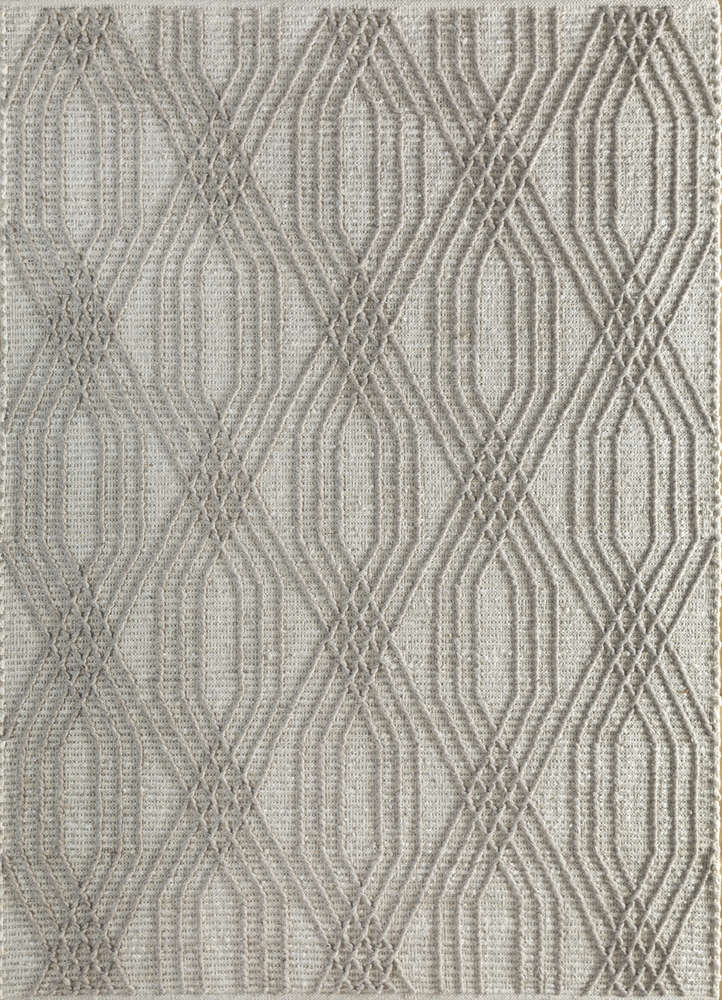 nomadic threads ivory jute and hemp flat weaves Rug - HeadShot