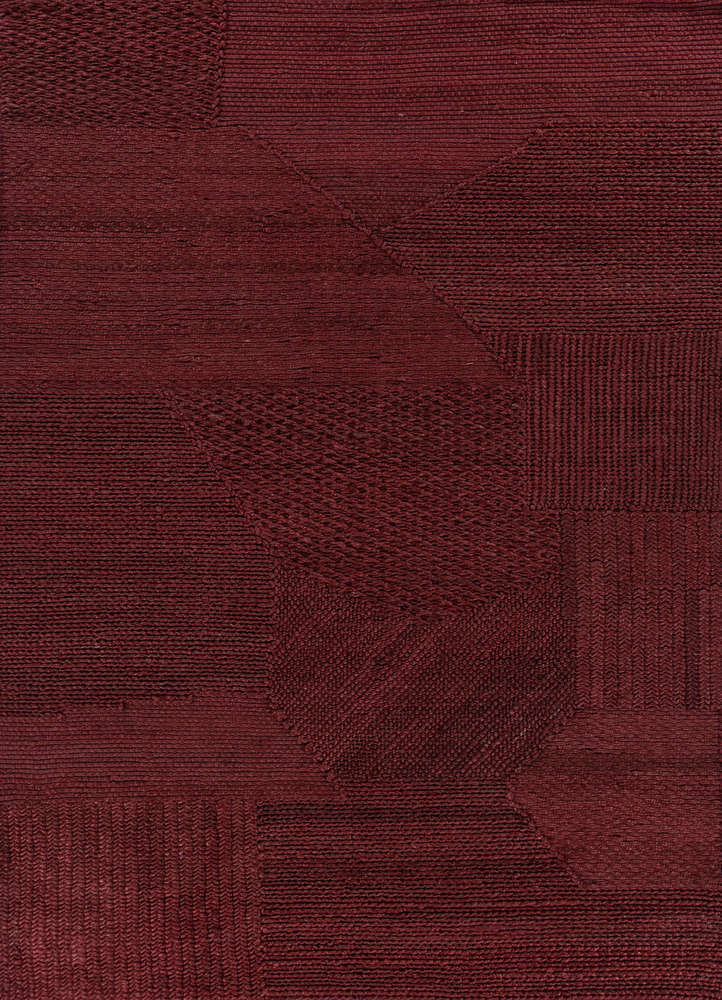 nomadic threads red and orange jute and hemp flat weaves Rug - HeadShot