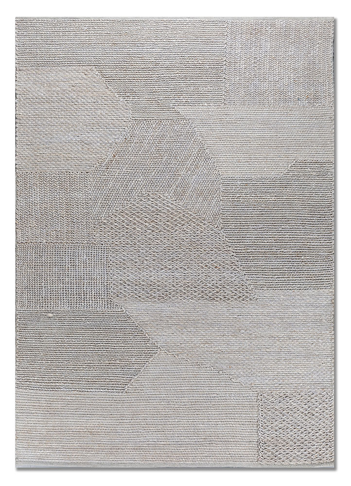 nomadic threads grey and black jute and hemp flat weaves Rug - HeadShot