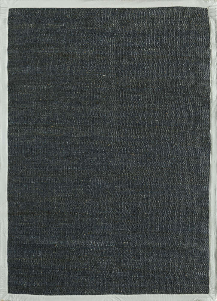 nomadic threads grey and black jute and hemp flat weaves Rug - HeadShot