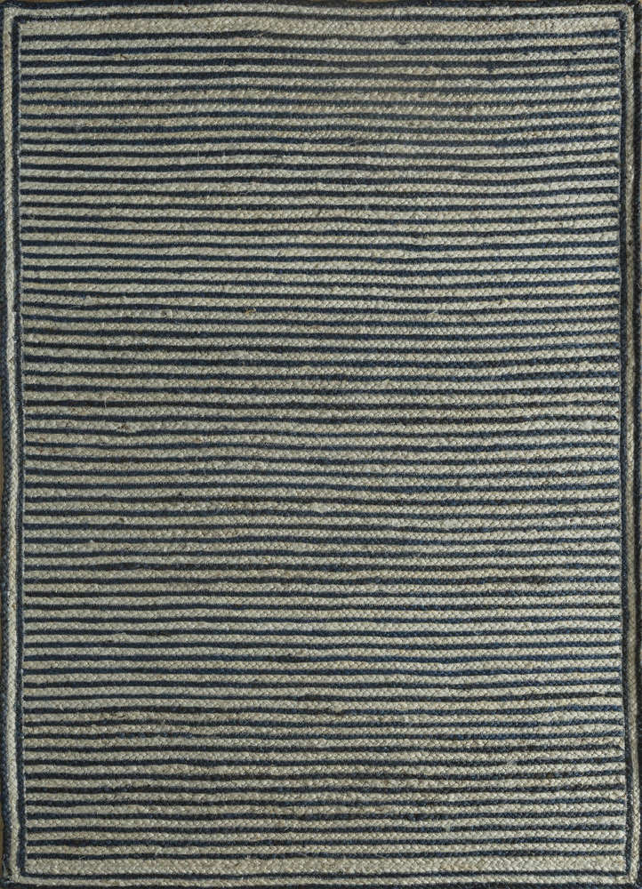 abrash grey and black jute and hemp flat weaves Rug - HeadShot