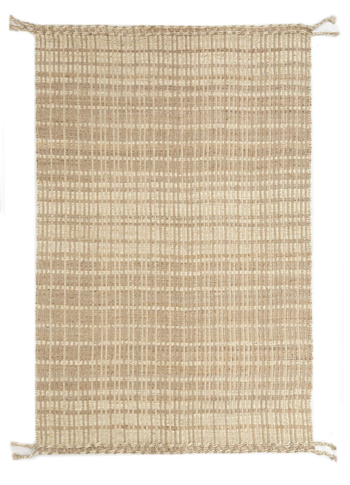 nomadic threads beige and brown jute and hemp flat weaves Rug - HeadShot