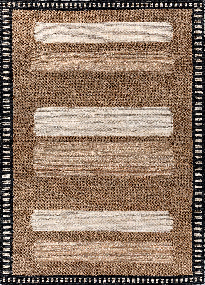 nomadic threads beige and brown jute and hemp flat weaves Rug - HeadShot