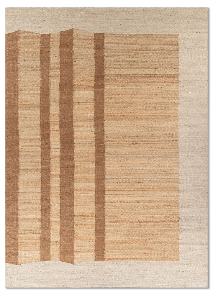 nomadic threads beige and brown jute and hemp flat weaves Rug - HeadShot