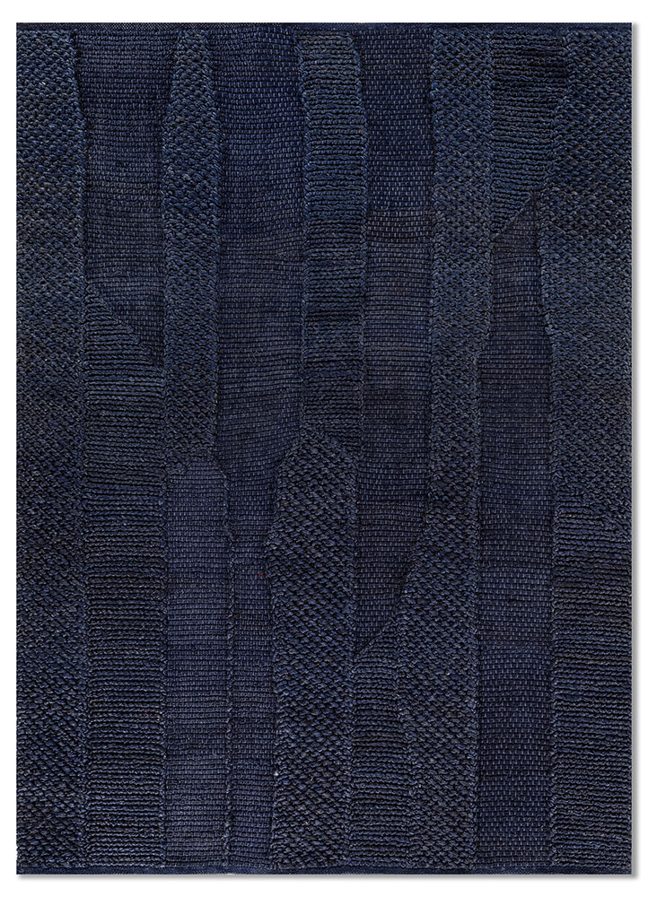 nomadic threads blue jute and hemp flat weaves Rug - HeadShot