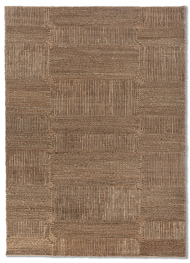 nomadic threads beige and brown jute and hemp flat weaves Rug - HeadShot