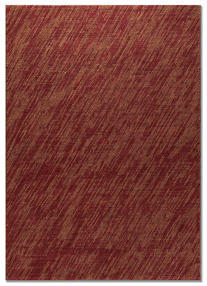 nomadic threads red and orange jute and hemp flat weaves Rug - HeadShot
