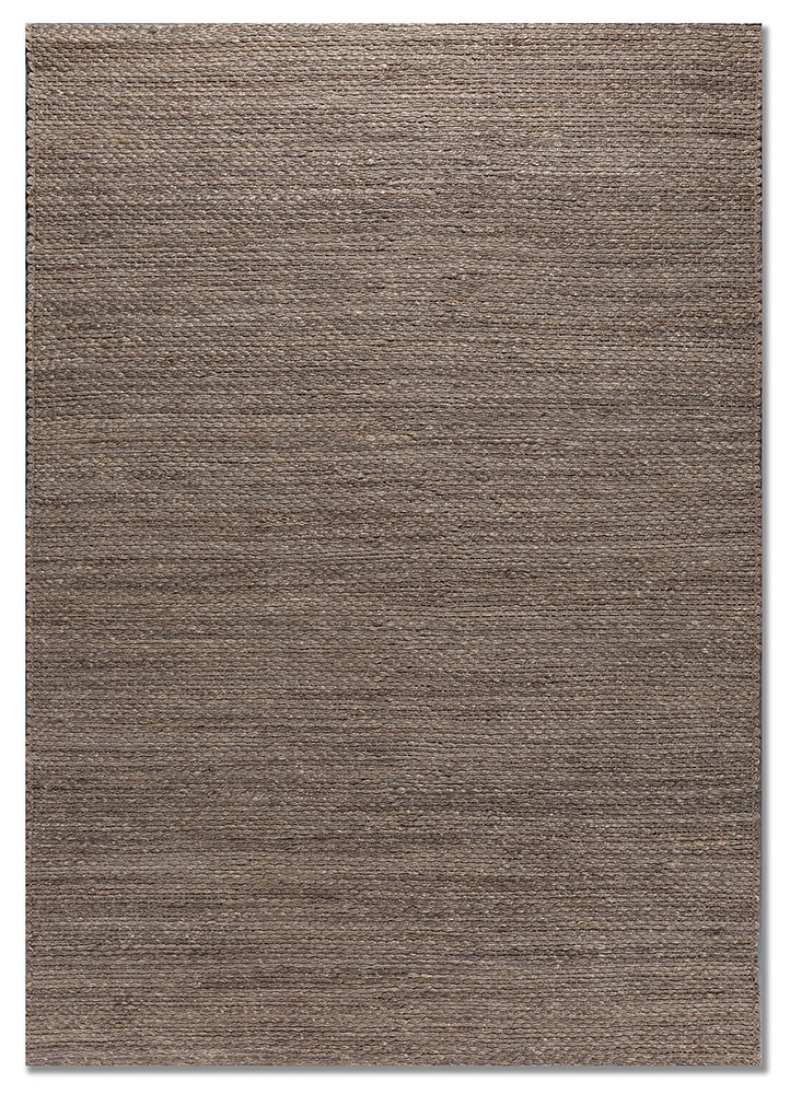 nomadic threads grey and black jute and hemp flat weaves Rug - HeadShot