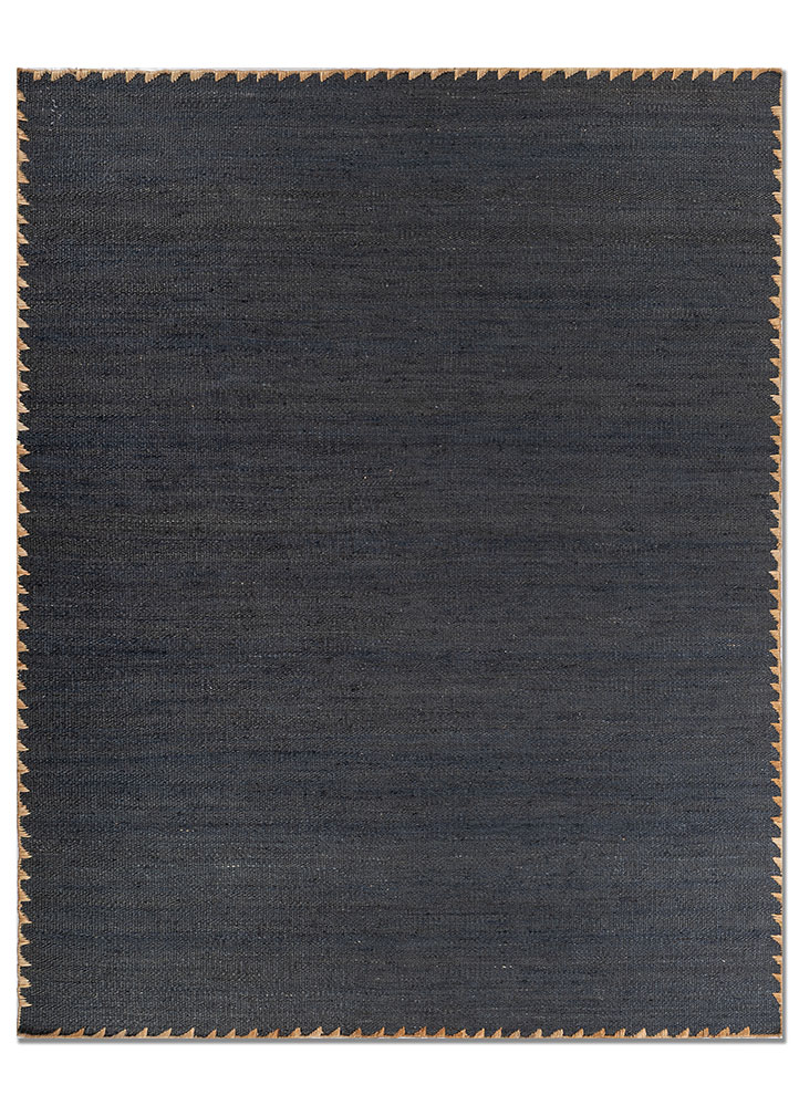 nomadic threads blue jute and hemp flat weaves Rug - HeadShot