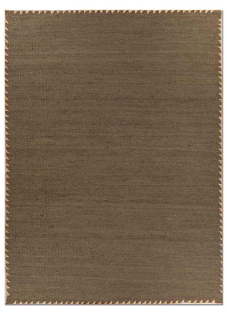 nomadic threads green jute and hemp flat weaves Rug - HeadShot