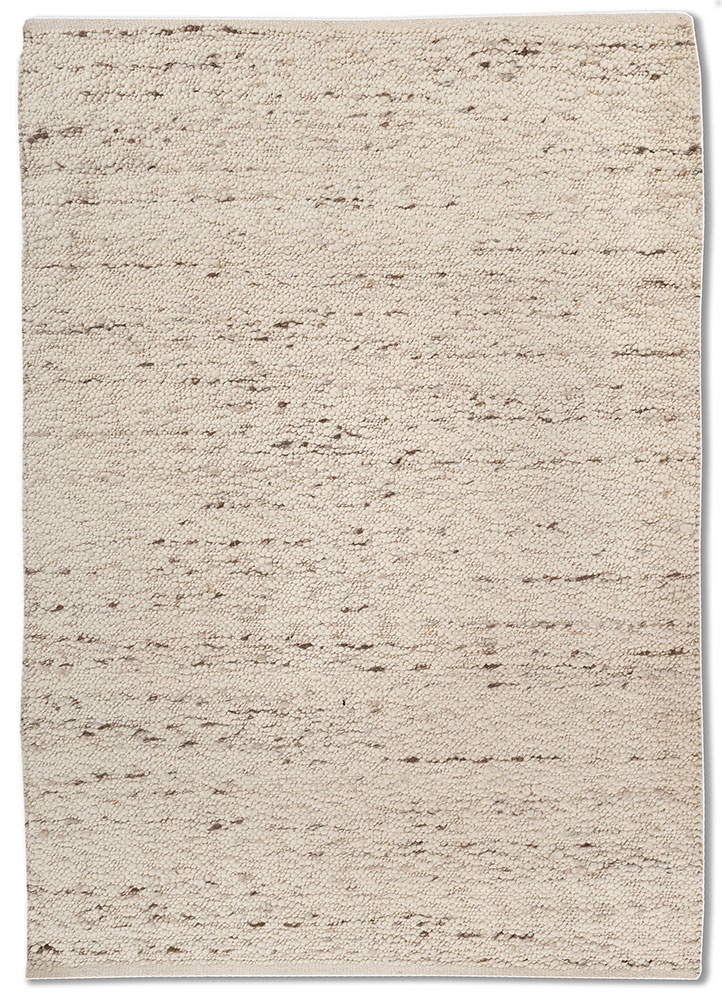 abrash ivory wool flat weaves Rug - HeadShot