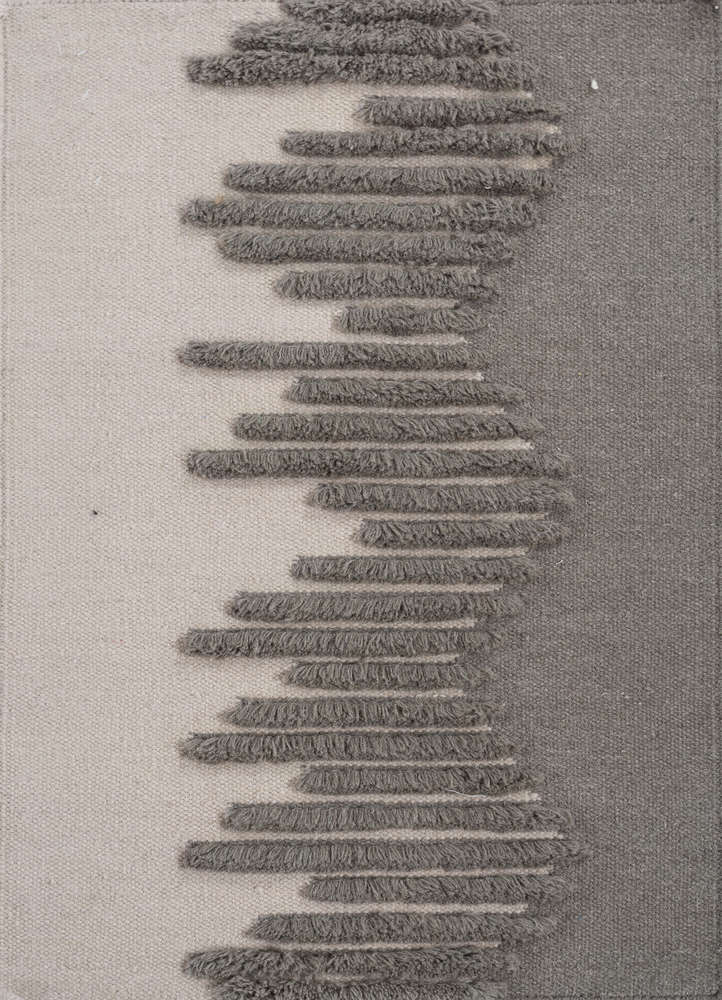 aprezo ivory wool flat weaves Rug - HeadShot