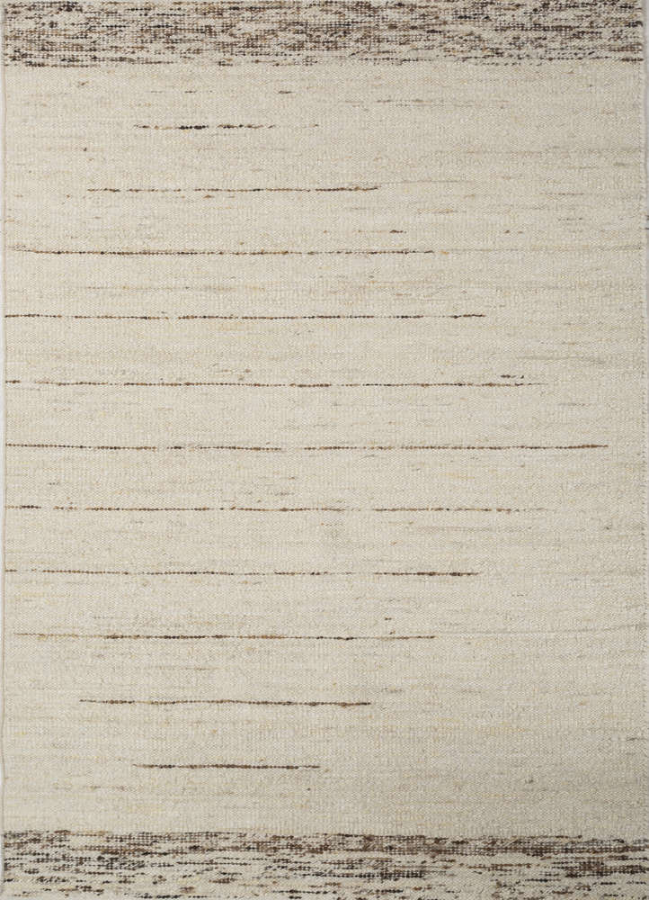 abrash ivory wool flat weaves Rug - HeadShot