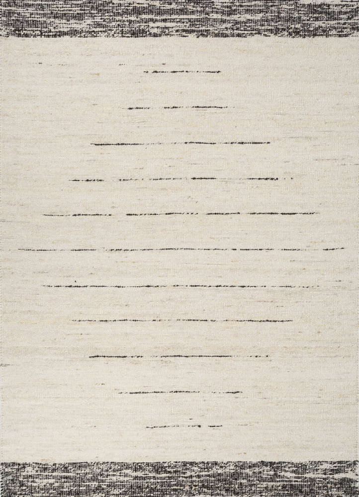 abrash ivory wool flat weaves Rug - HeadShot