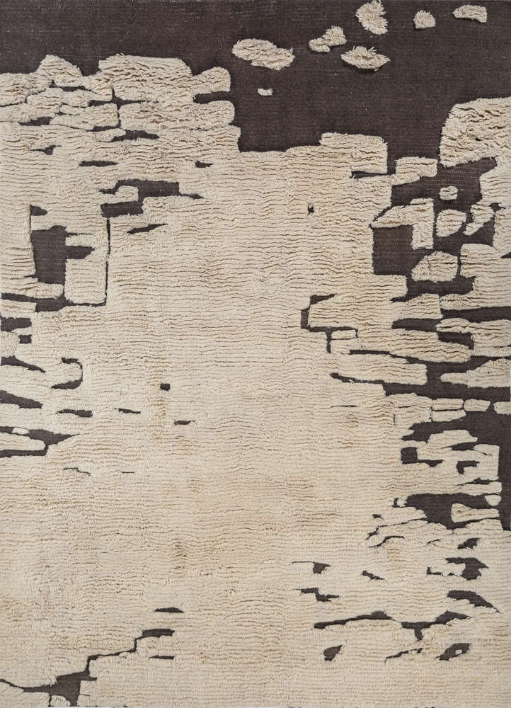 indusbar ivory wool flat weaves Rug - HeadShot