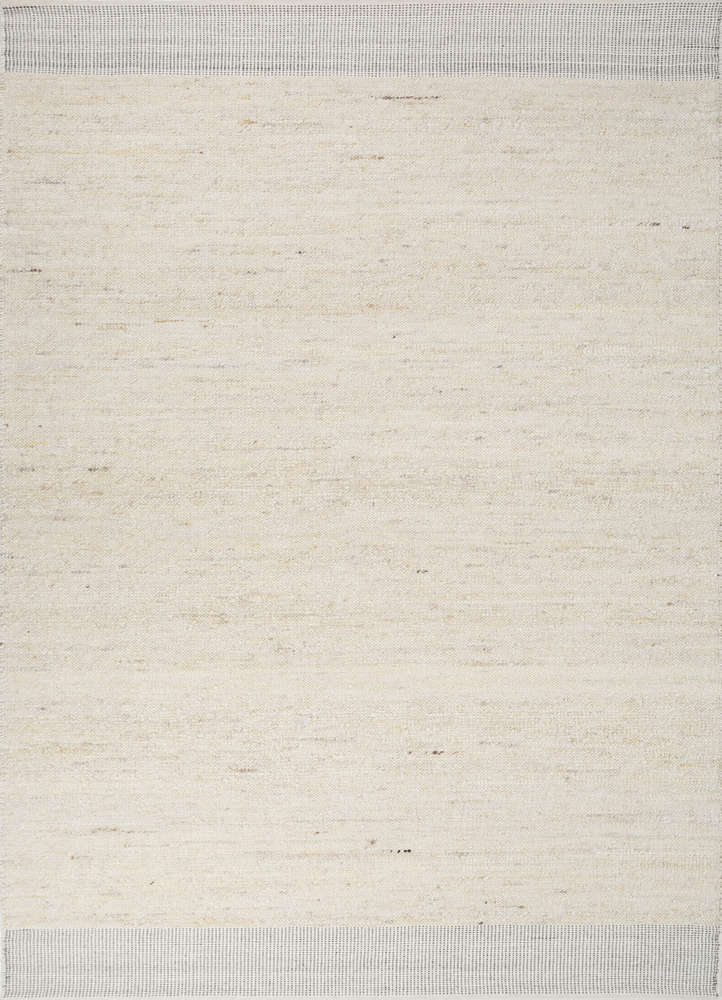 abrash ivory wool flat weaves Rug - HeadShot