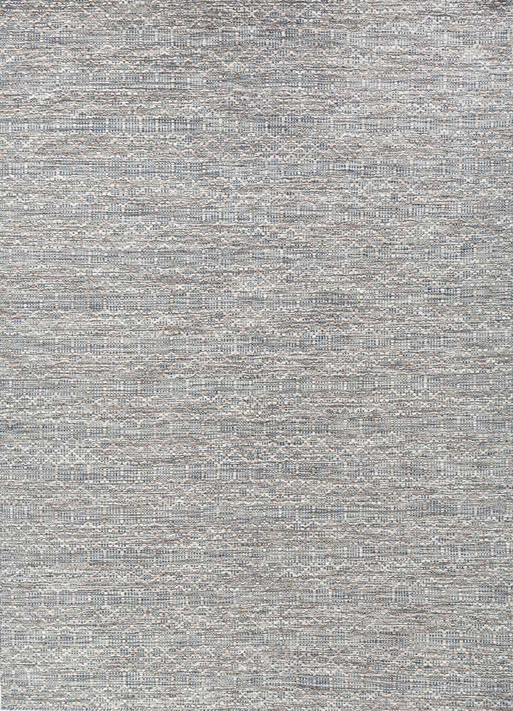 indusbar blue wool flat weaves Rug - HeadShot