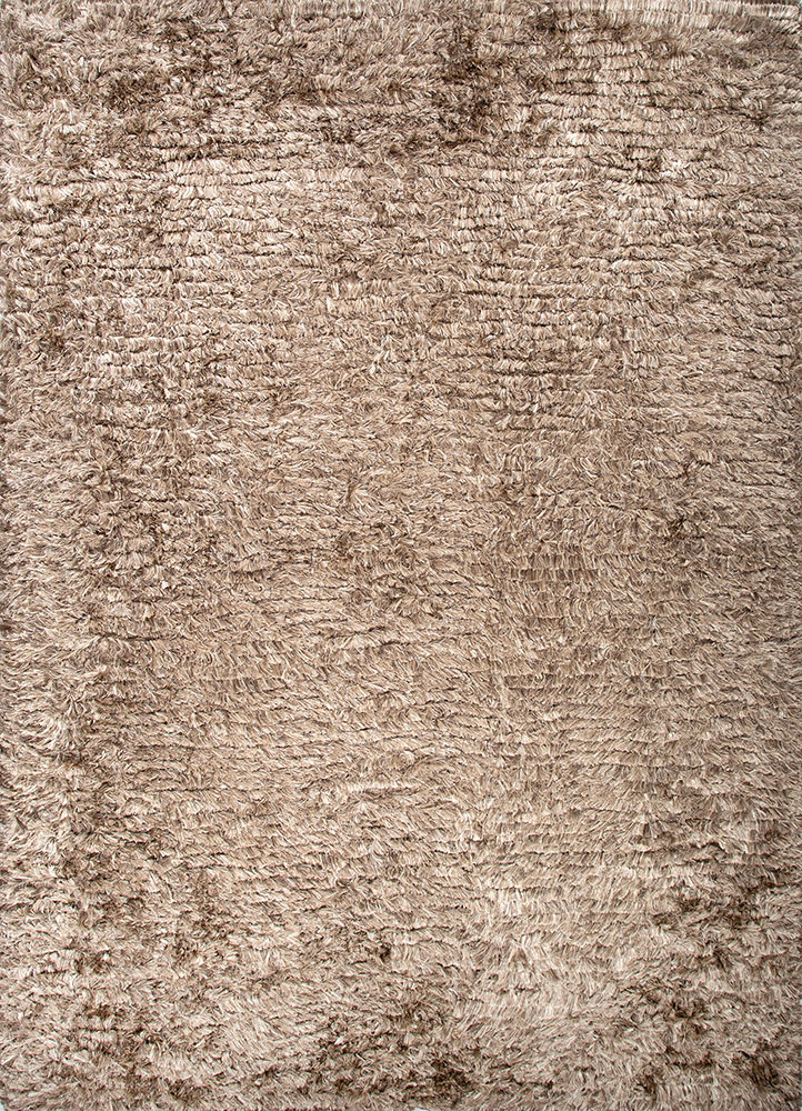 basis beige and brown wool hand loom Rug - HeadShot