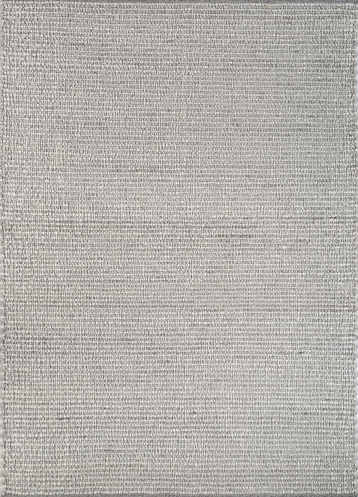 saga ivory wool hand loom Rug - HeadShot