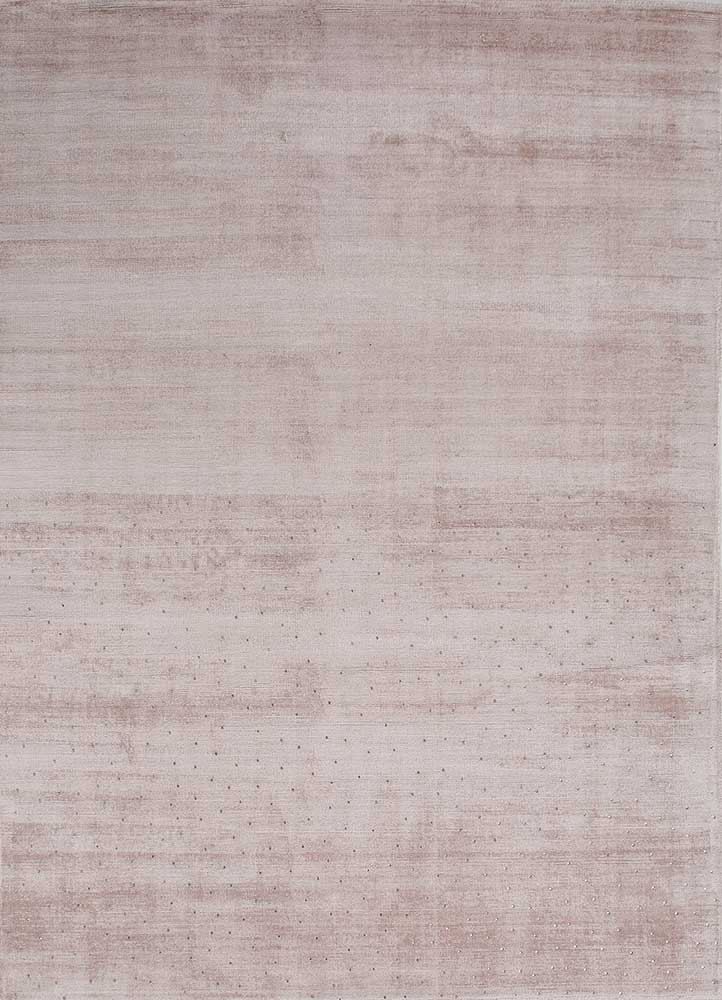 basis pink and purple viscose hand loom Rug - HeadShot