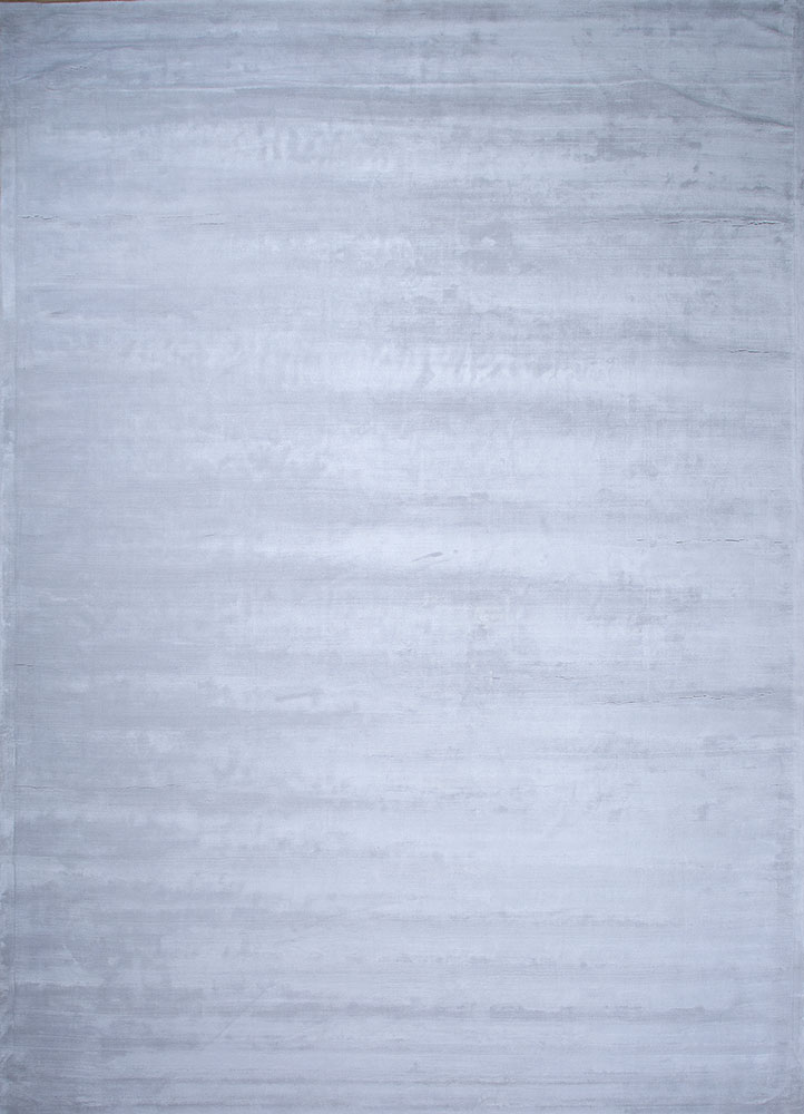 basis grey and black viscose hand loom Rug - HeadShot