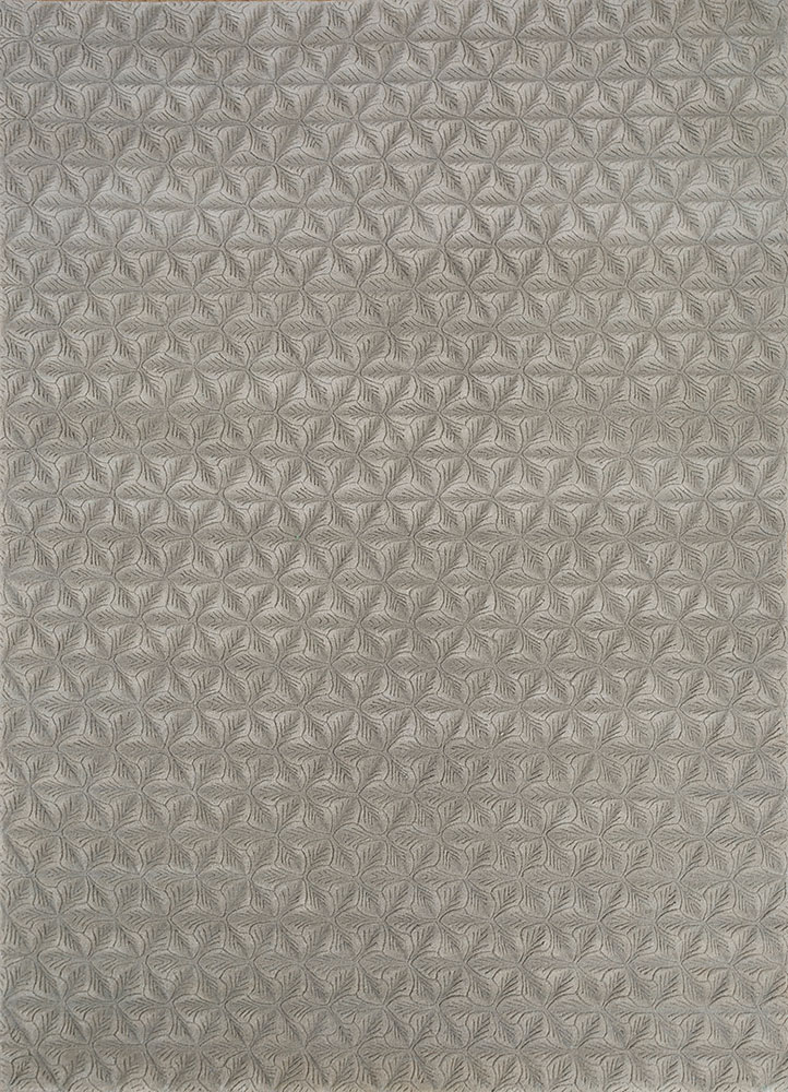 basis beige and brown wool hand loom Rug - HeadShot