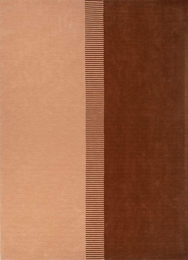tesoro red and orange wool hand loom Rug - HeadShot