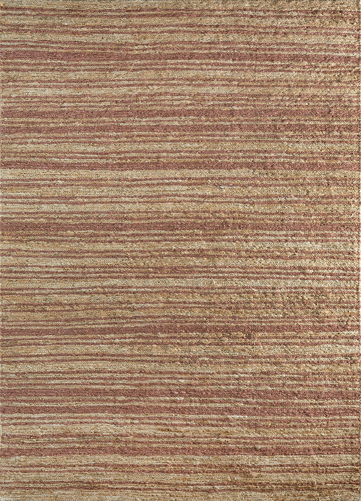 hula beige and brown jute and hemp hand knotted Rug - HeadShot