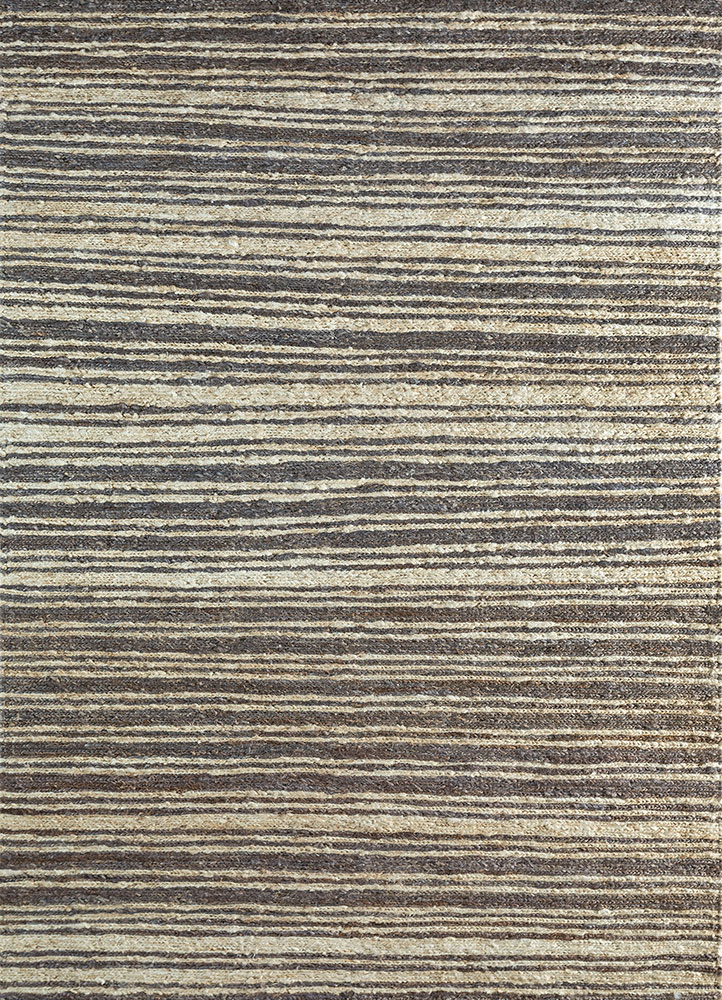 hula blue jute and hemp hand knotted Rug - HeadShot