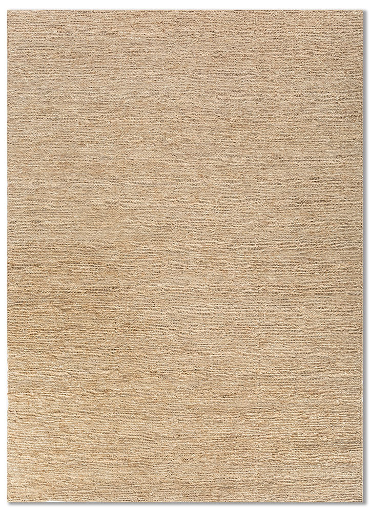hula beige and brown jute and hemp hand knotted Rug - HeadShot