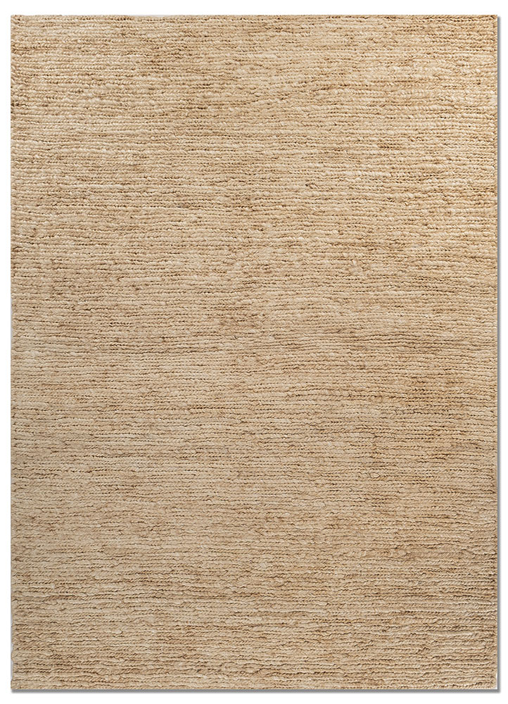 hula beige and brown jute and hemp hand knotted Rug - HeadShot
