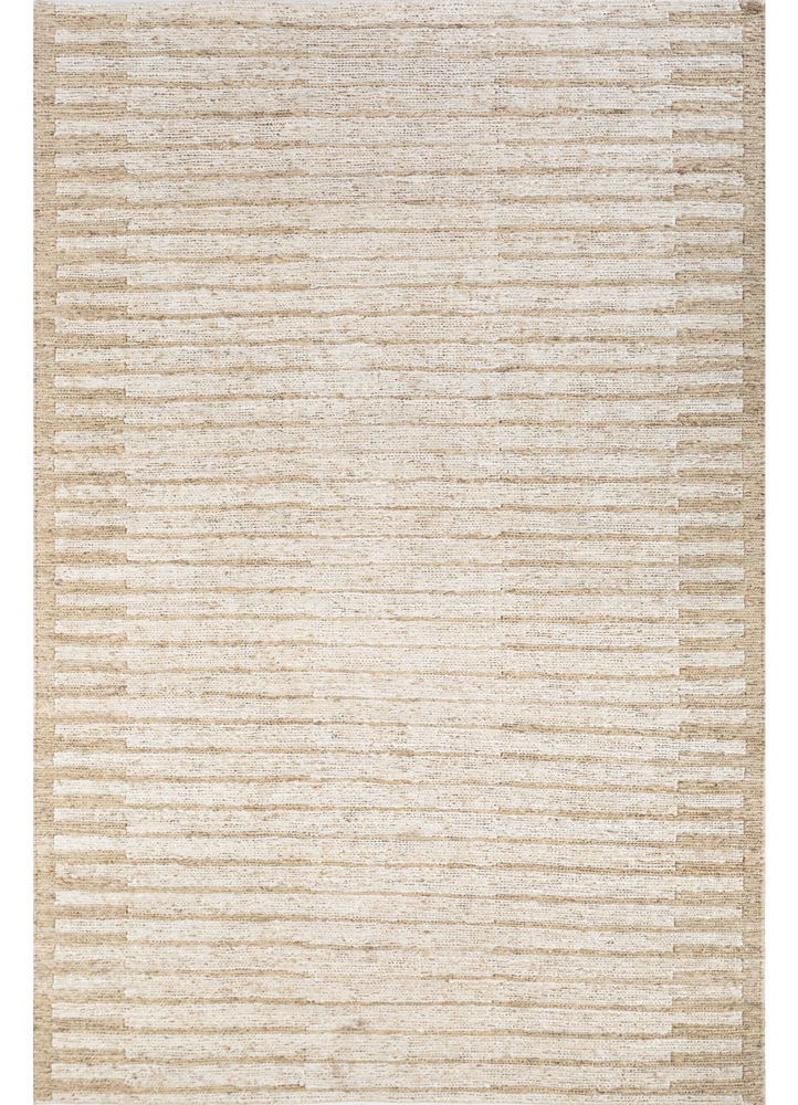 hula ivory jute and hemp hand knotted Rug - HeadShot