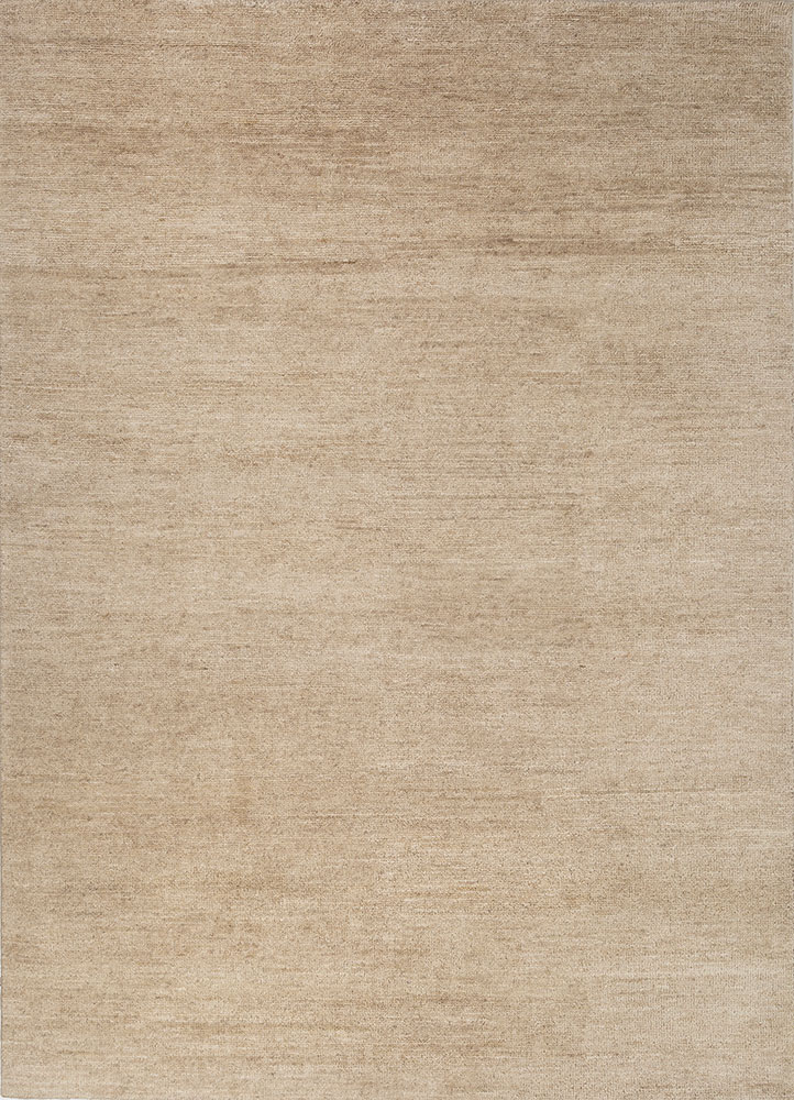 manifest beige and brown wool hand knotted Rug - HeadShot