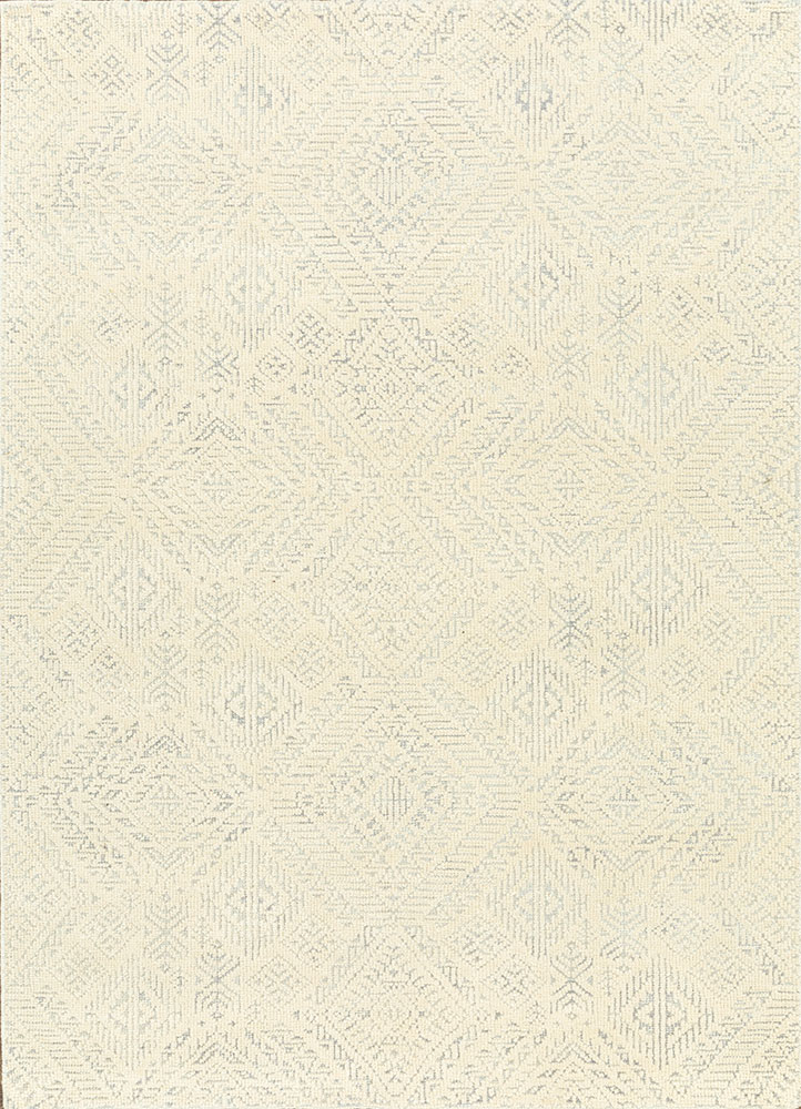 manifest ivory wool hand knotted Rug - HeadShot