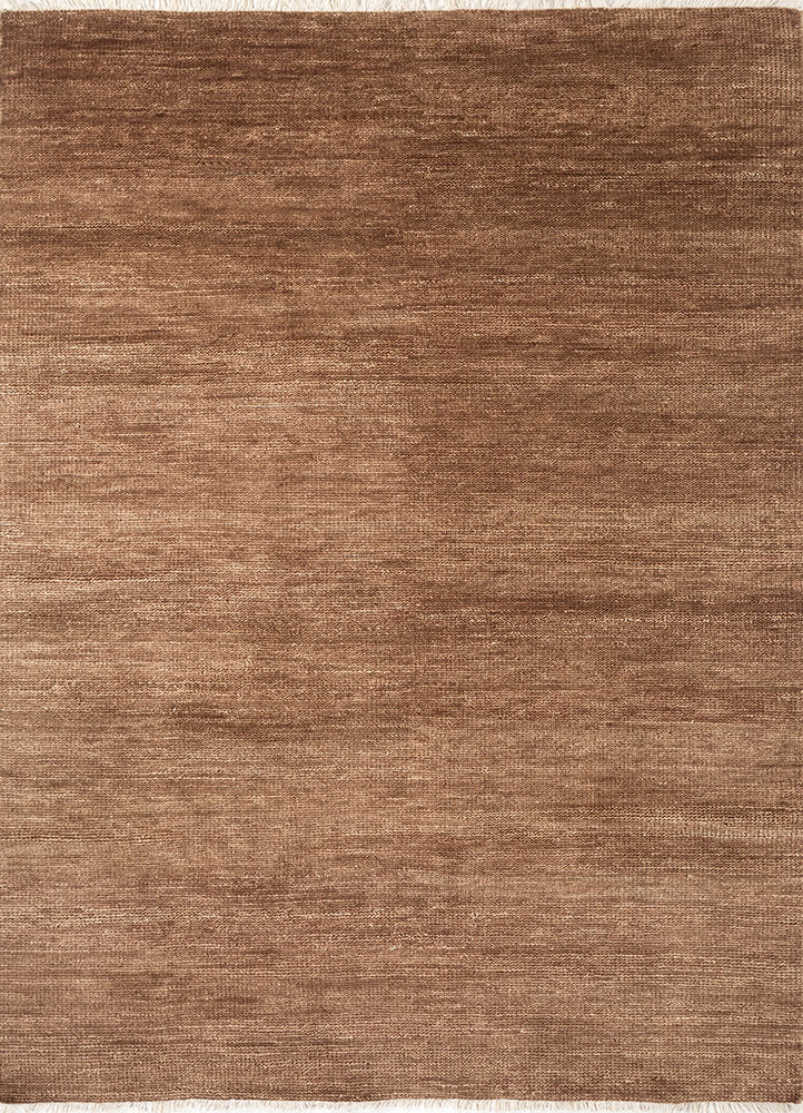 manifest beige and brown wool hand knotted Rug - HeadShot